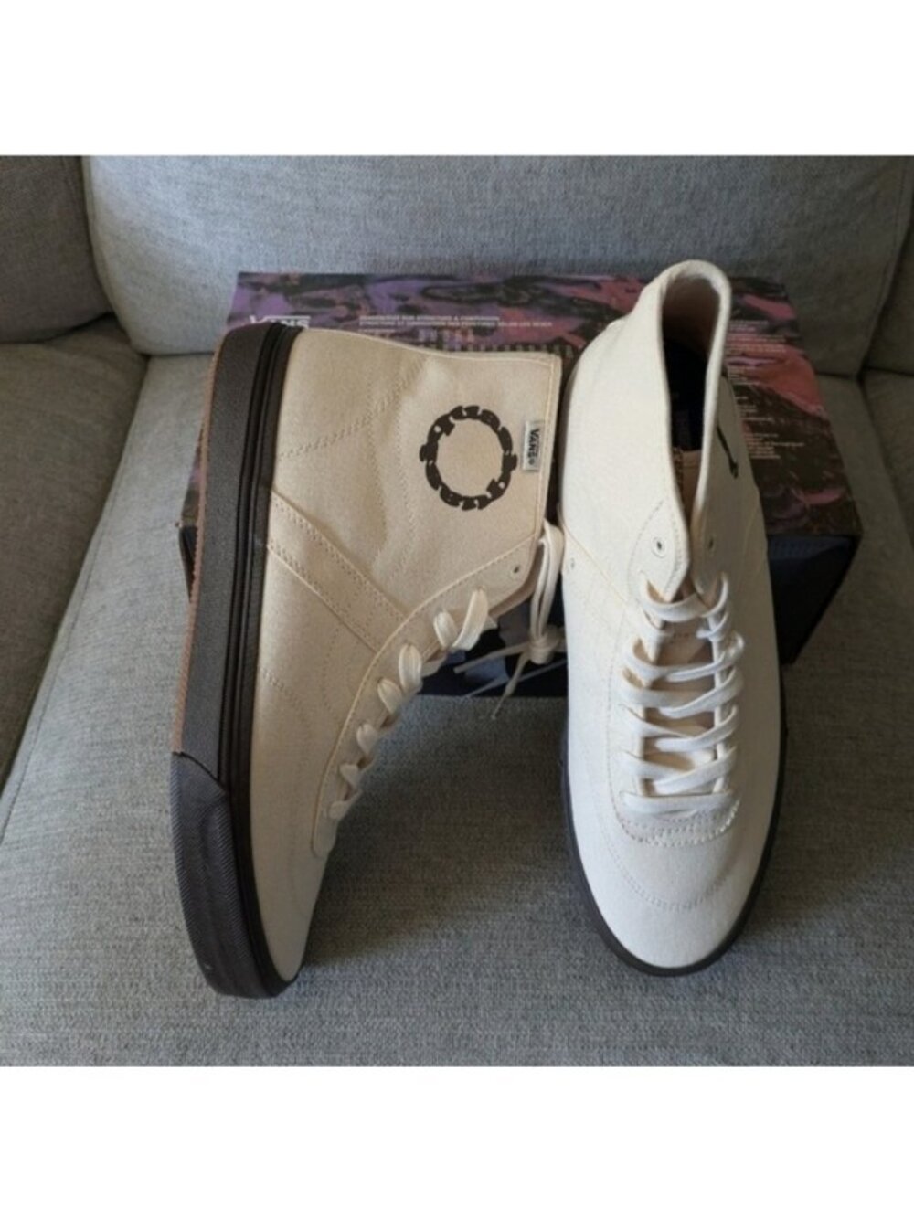 Vans Crockett Hi Decon Quasi Men White Popcush Skateboard Collaboration 072026 - Picture 1 of 8